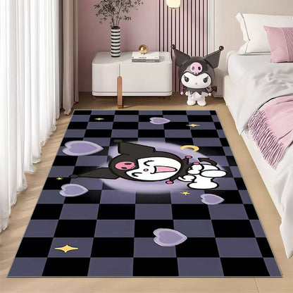 B002 クロミ ベッドサイドラグ 子供部屋 かわいい リビングルームマット 女の子の部屋 ランナー ベッド前マット